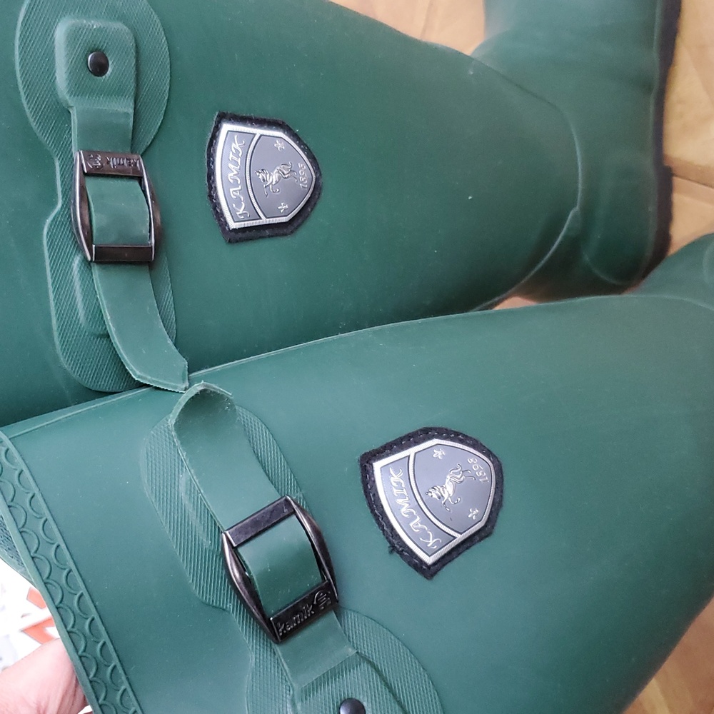 Kamik Jennifer Green Waterproof Rain Boots - Picture 8 of 12
